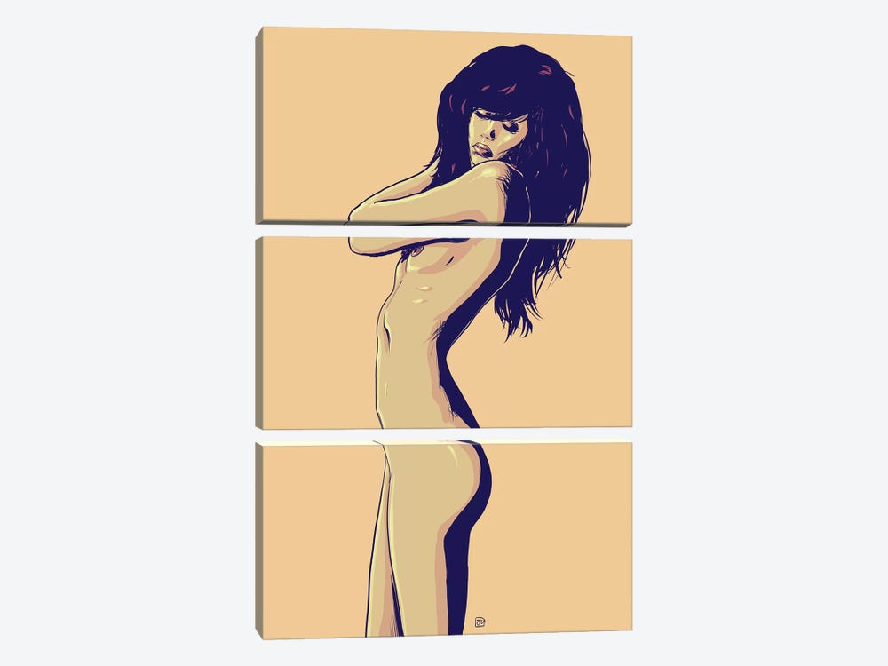 Naked Beauty by Giuseppe Cristiano 3-piece Art Print