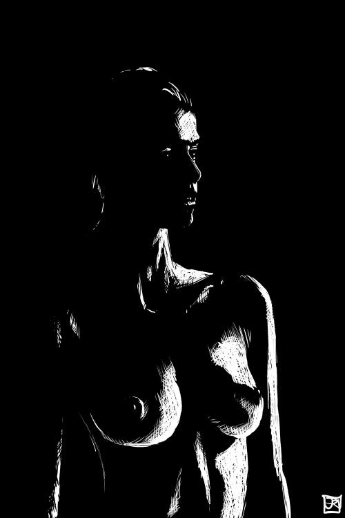 Nude In The Dark by Giuseppe Cristiano wall art