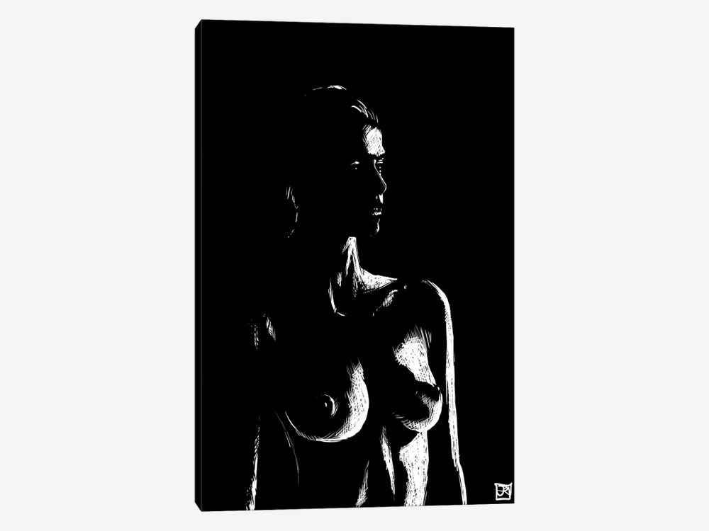Nude In The Dark by Giuseppe Cristiano 1-piece Canvas Wall Art