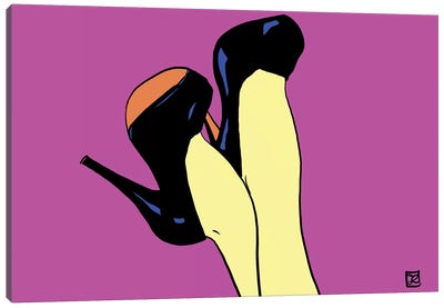 Shoes Up! Canvas Art Print - Giuseppe Cristiano