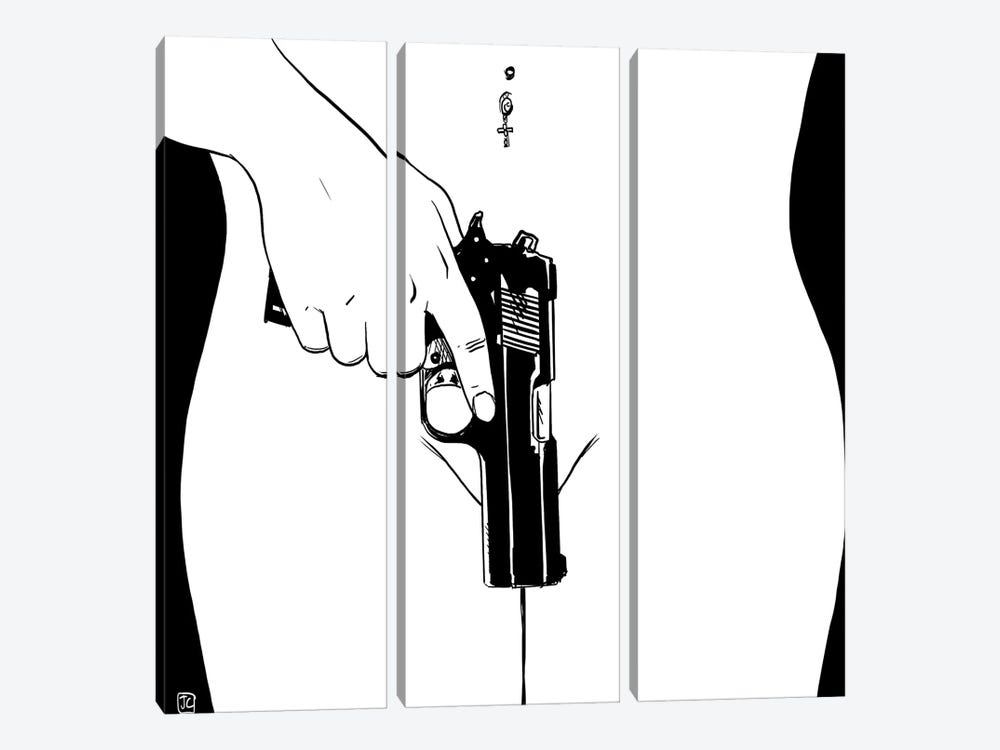 Weapons by Giuseppe Cristiano 3-piece Canvas Art Print