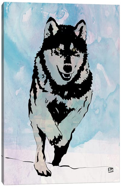 Wolf II Canvas Art Print - Giuseppe Cristiano