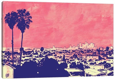 Los Angeles Canvas Art Print - Giuseppe Cristiano