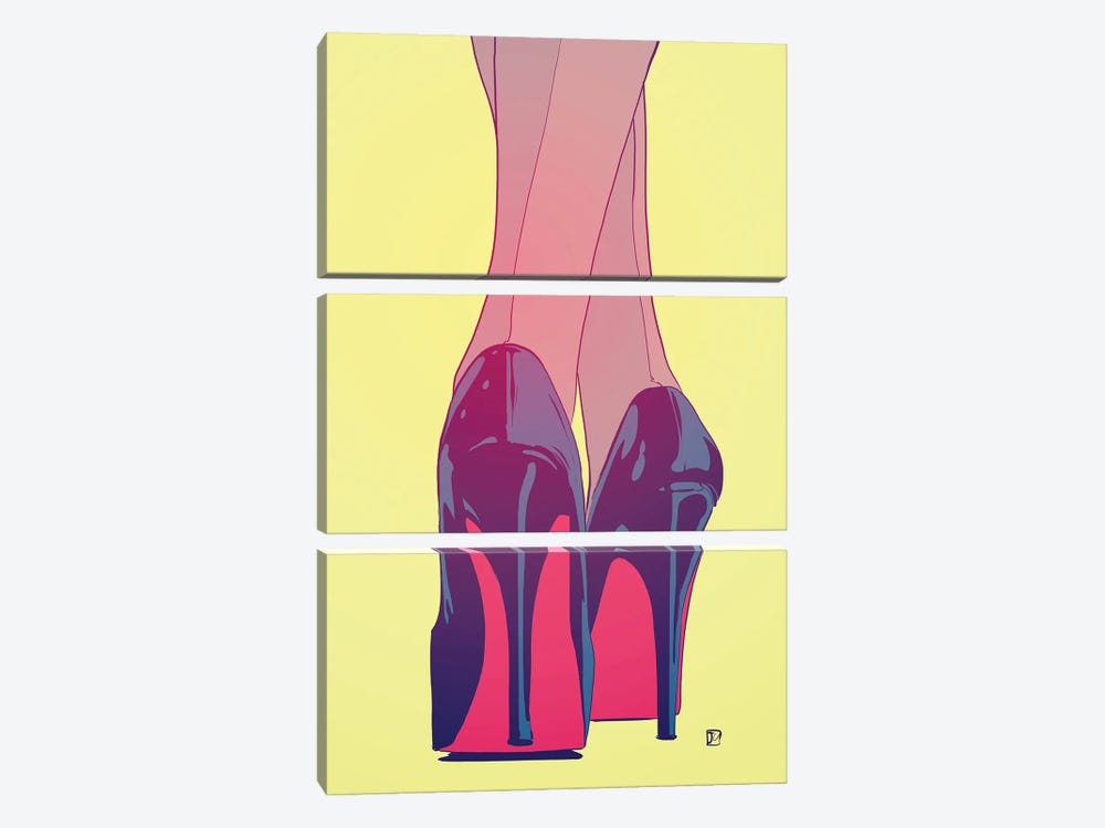 Heels by Giuseppe Cristiano 3-piece Canvas Print