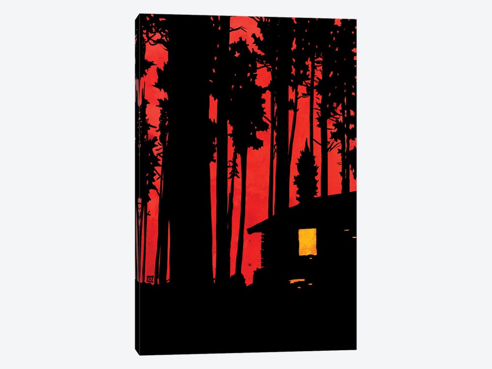 Cabin In The Woods by Giuseppe Cristiano 1-piece Canvas Art