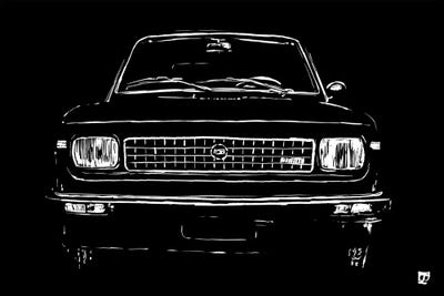 Black Car by Giuseppe Cristiano canvas print