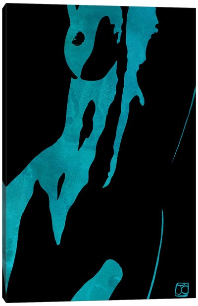 Libertine III Canvas Art Print - Turquoise Art