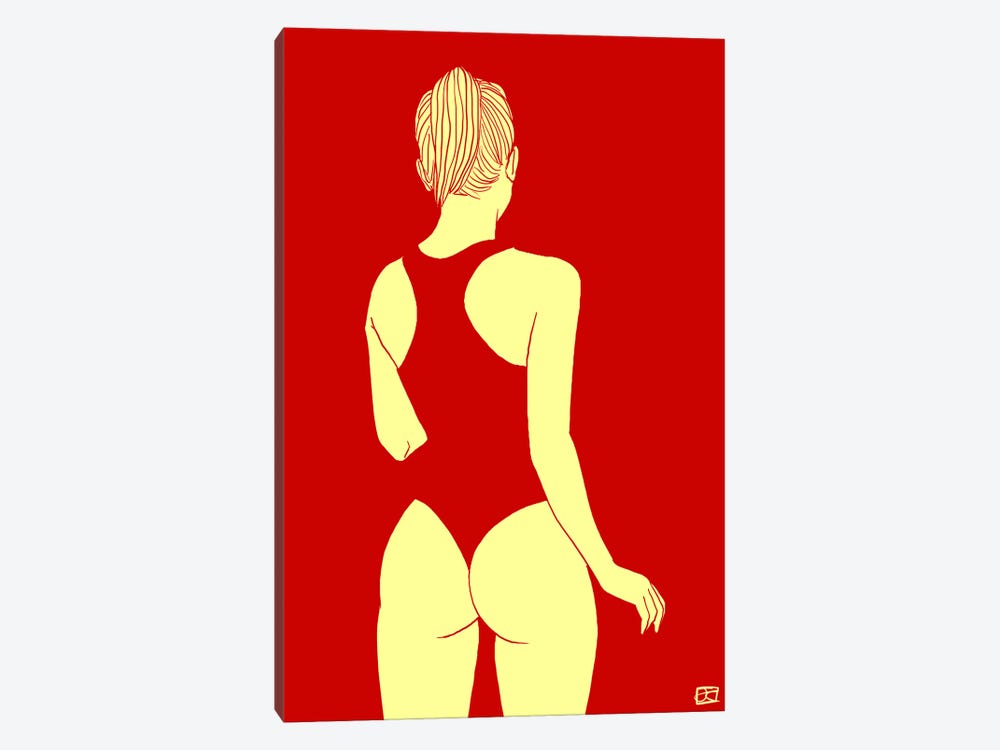 Deep Red by Giuseppe Cristiano 1-piece Canvas Art
