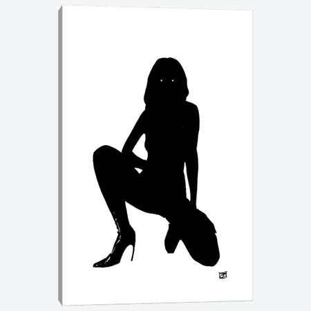 Woman In Black Canvas Print #JCR219} by Giuseppe Cristiano Canvas Art
