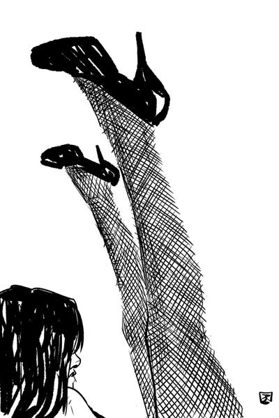 High Heels: Art Noir IV by Giuseppe Cristiano