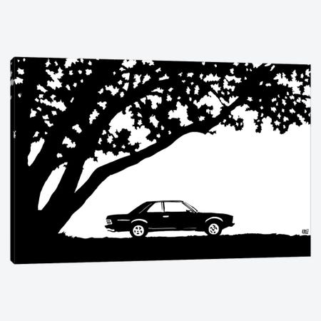 Car Under The Tree Canvas Print #JCR228} by Giuseppe Cristiano Canvas Art Print