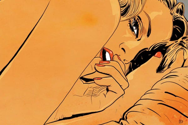 Giuseppe Cristiano: Girl In Bed I by Giuseppe Cristiano