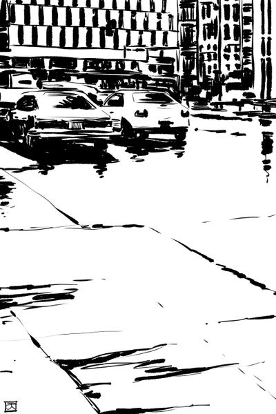 Raining by Giuseppe Cristiano art print