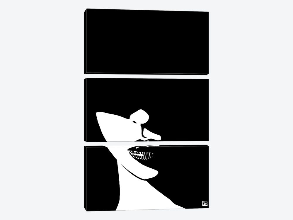 Who Is She by Giuseppe Cristiano 3-piece Canvas Print