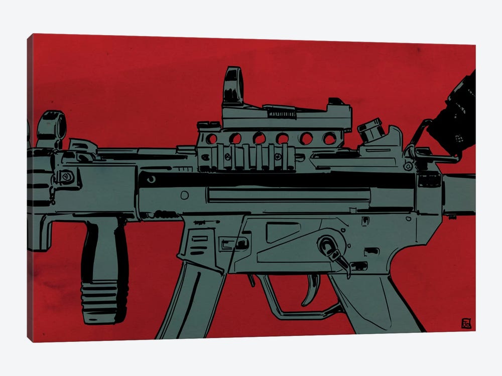 Gun Machine by Giuseppe Cristiano 1-piece Canvas Artwork