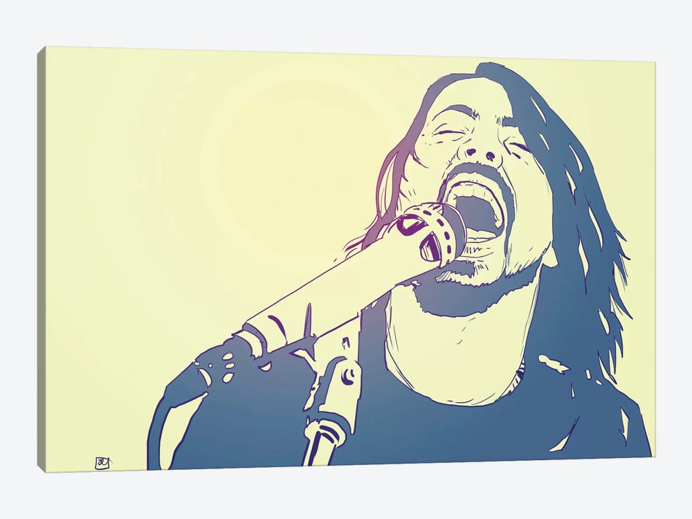 Dave Grohl by Giuseppe Cristiano 1-piece Canvas Art Print