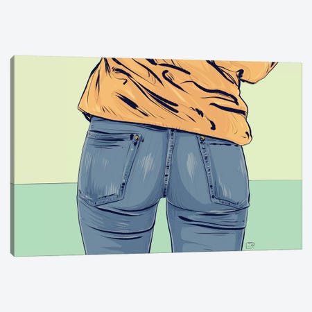 Jeans Canvas Print #JCR37} by Giuseppe Cristiano Canvas Artwork