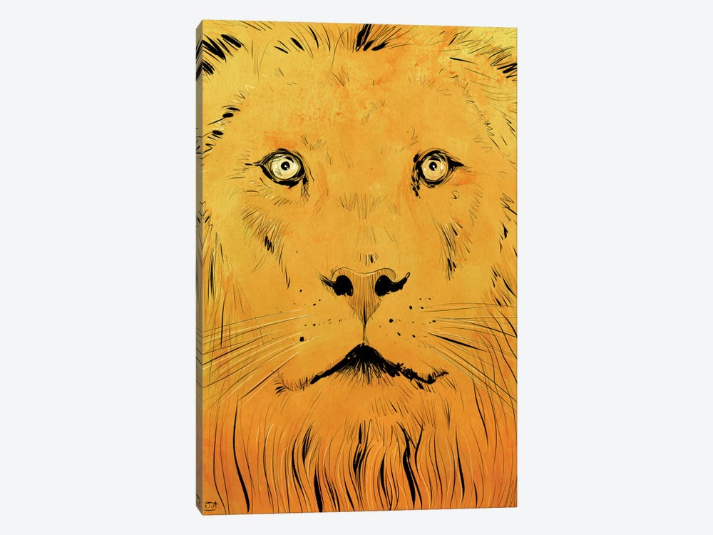 Lion by Giuseppe Cristiano 1-piece Canvas Art Print