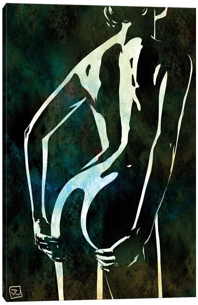 Nude VII Canvas Art Print - Female Nude Art