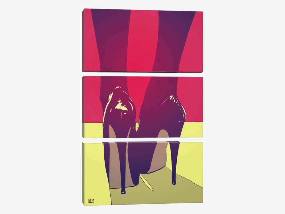 Shoes by Giuseppe Cristiano 3-piece Canvas Art Print