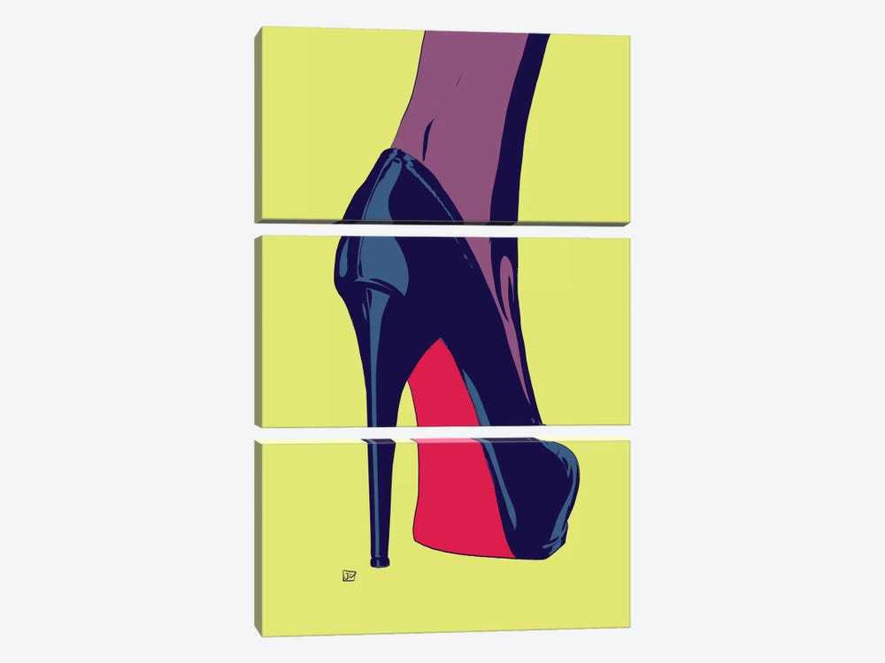 Shoes IV by Giuseppe Cristiano 3-piece Canvas Print