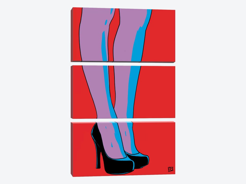 Shoes IX by Giuseppe Cristiano 3-piece Canvas Art