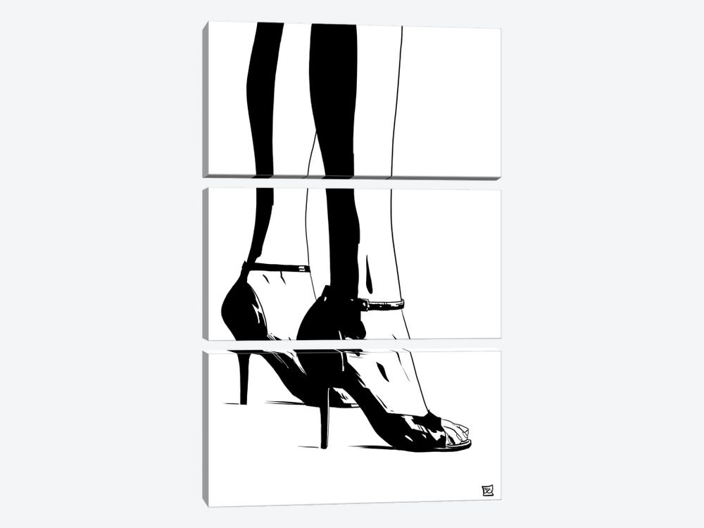 Shoes X by Giuseppe Cristiano 3-piece Canvas Art Print