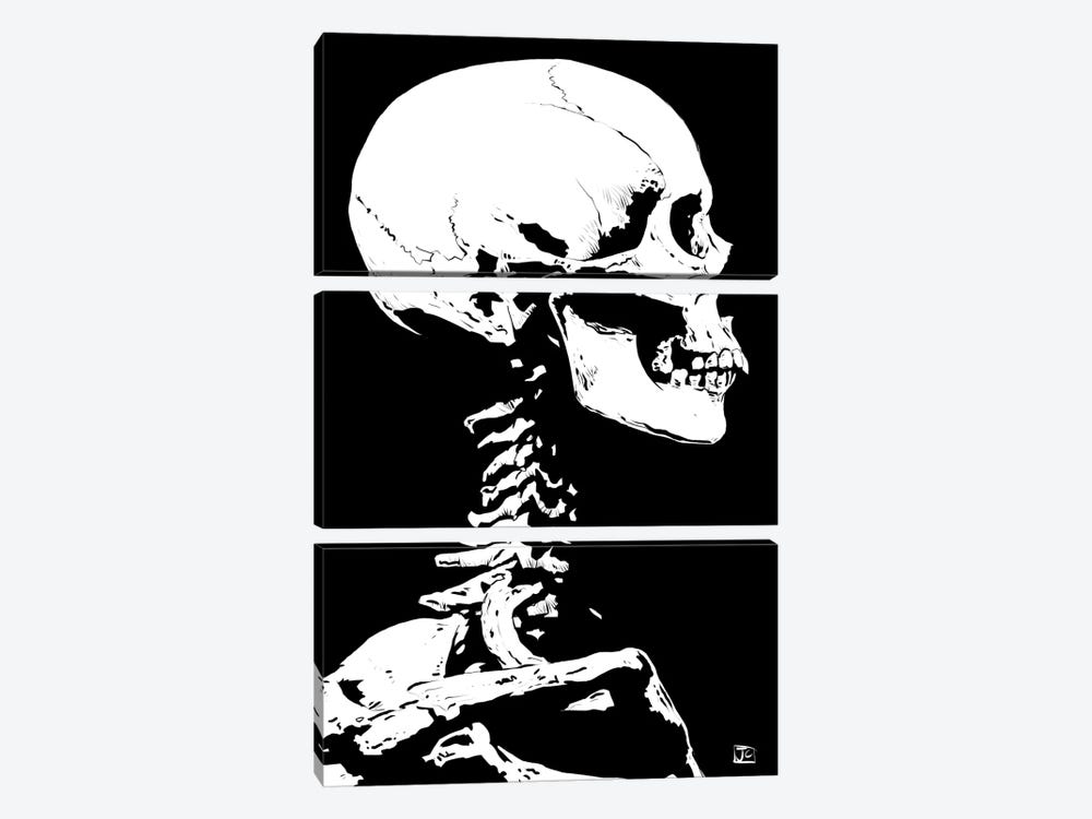 Skeleton by Giuseppe Cristiano 3-piece Canvas Art
