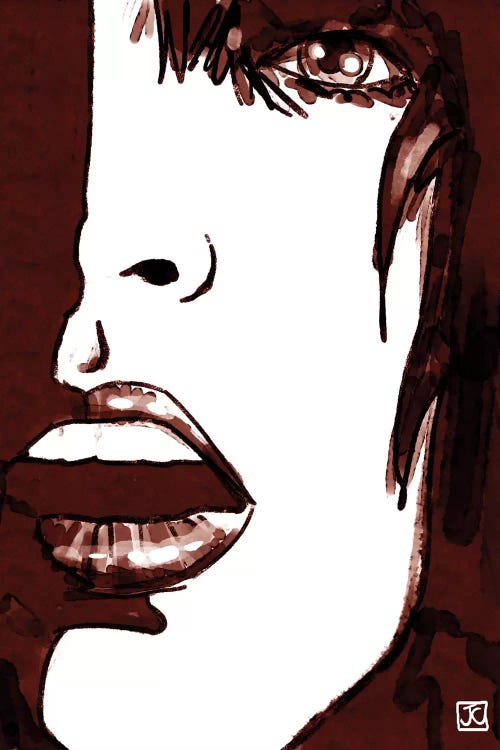 Stare In Red by Giuseppe Cristiano wall art