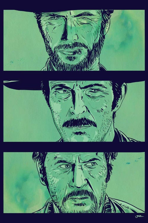 The Good, the Bad and the Ugly by Giuseppe Cristiano wall art