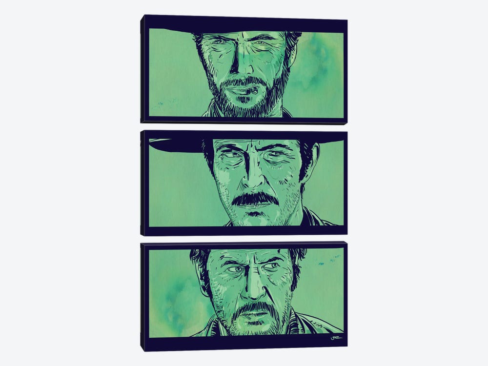 The Good, the Bad and the Ugly by Giuseppe Cristiano 3-piece Canvas Art Print