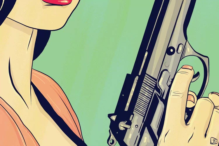 Danger Lady by Giuseppe Cristiano wall art