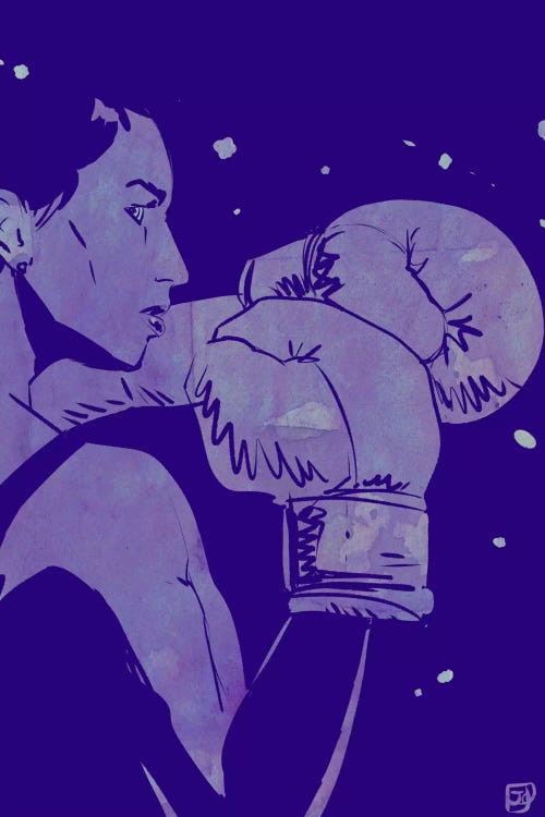 Boxing Club II by Giuseppe Cristiano wall art