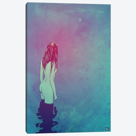 Skinny Dipping Canvas Print #JCR96} by Giuseppe Cristiano Canvas Wall Art