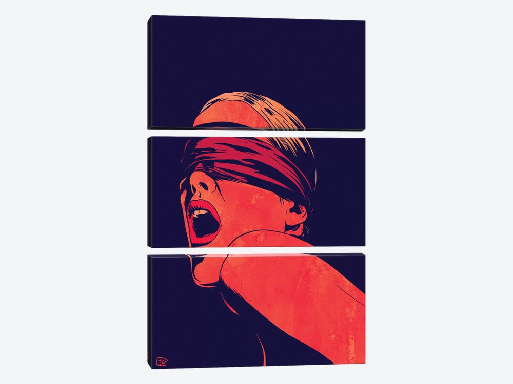 Blindfolded by Giuseppe Cristiano 3-piece Art Print