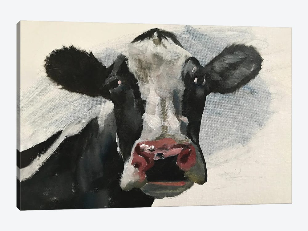 Pink Nose Cow by James Coates 1-piece Canvas Print