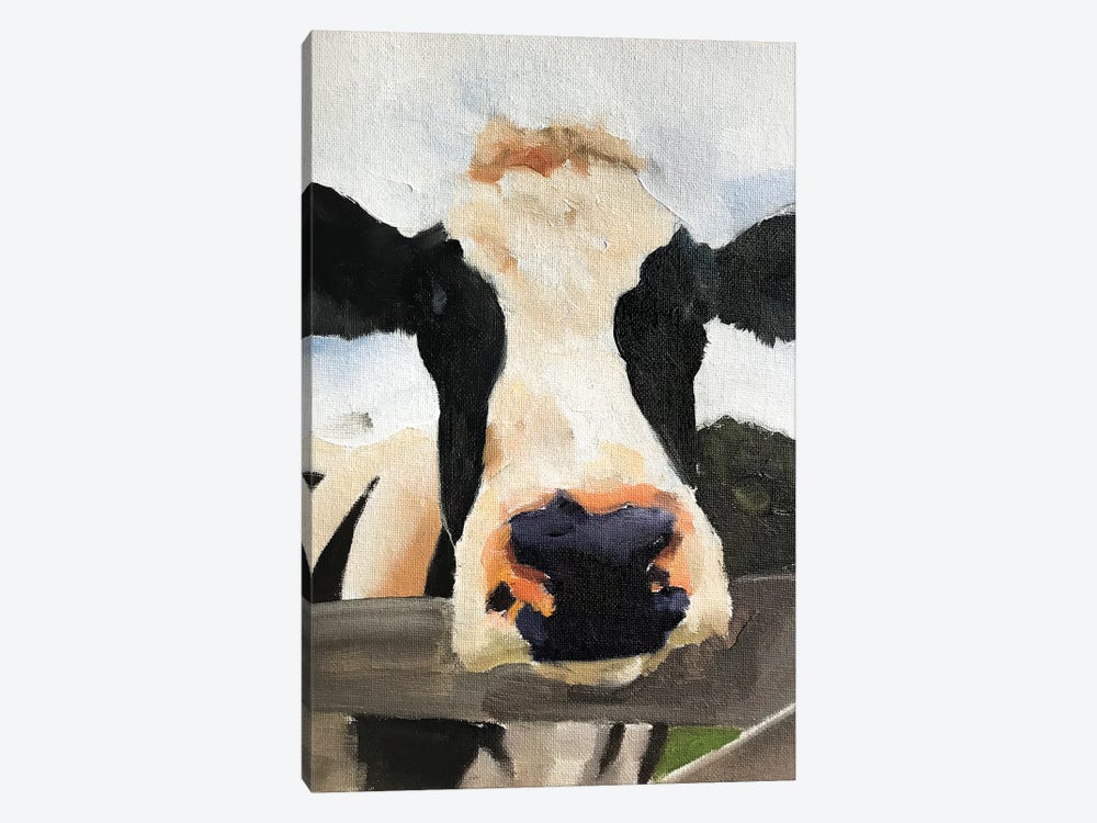 Posing Cow by James Coates 1-piece Canvas Art