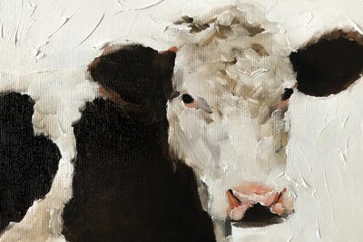 Angry Cow by James Coates canvas print