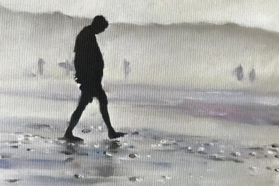 Shadow Of A Man by James Coates canvas print