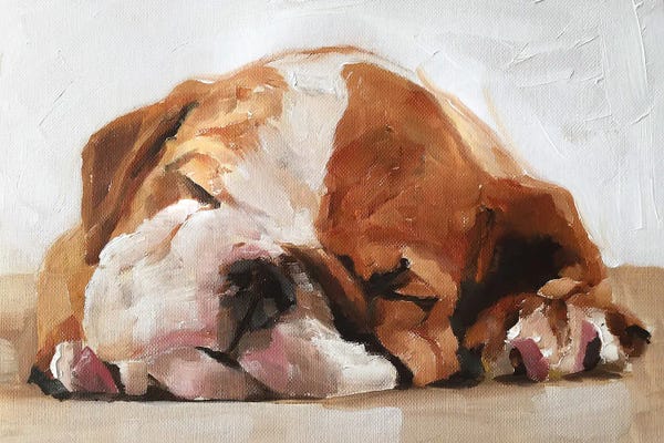 Bulldogs: Sleepy Puppy by James Coates