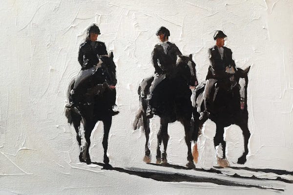 Horseback: Three Horse Riders by James Coates