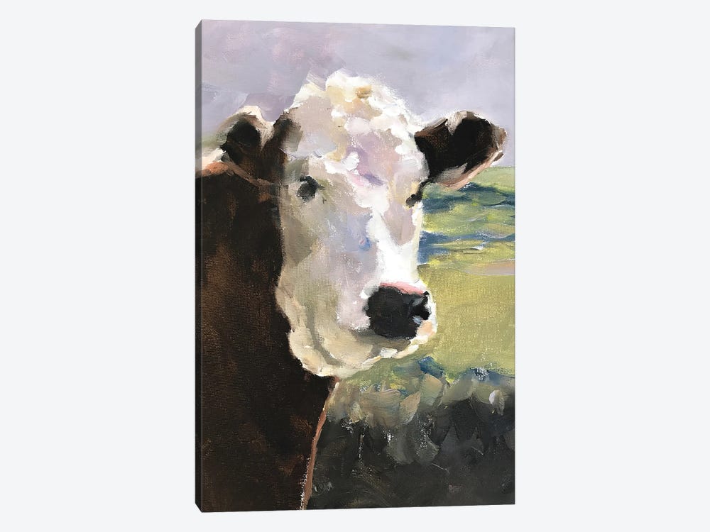 White Faced Cow by James Coates 1-piece Canvas Art