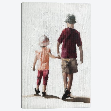 Brother And Sister Canvas Print #JCT25} by James Coates Art Print