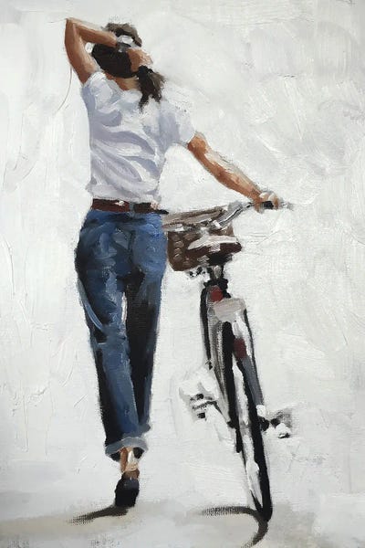 A Bike In One Hand, Confidence In The Other by James Coates framed wall art