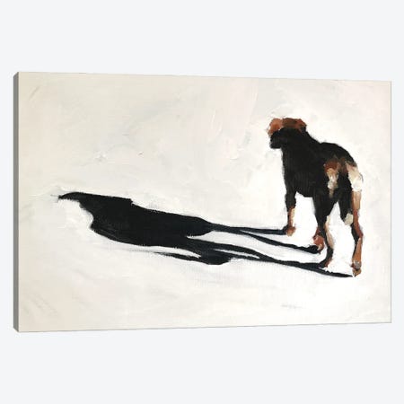 Dog And Shadow Canvas Print #JCT54} by James Coates Canvas Art
