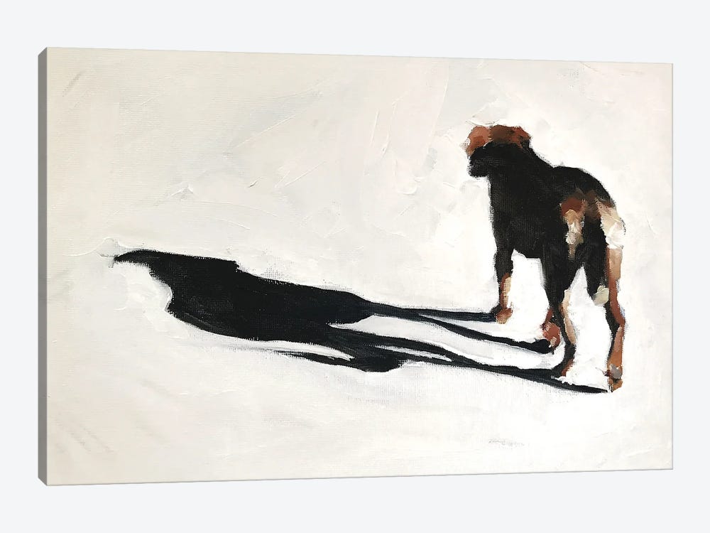Dog And Shadow by James Coates 1-piece Canvas Art