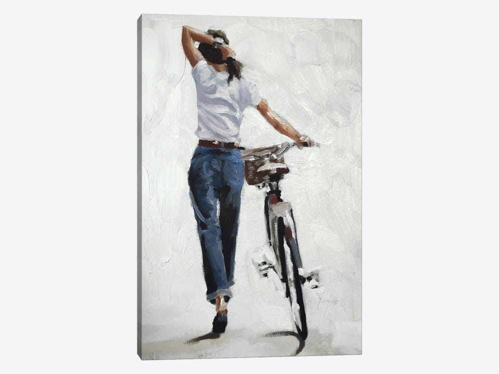 A Bike In One Hand, Confidence In The Other by James Coates 1-piece Art Print