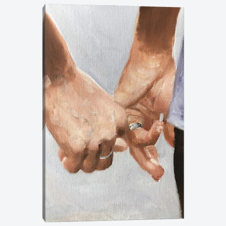 Hands Together Canvas Print #JCT65} by James Coates Canvas Art Print