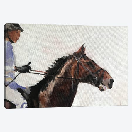 Horse Rider Canvas Print #JCT75} by James Coates Canvas Artwork