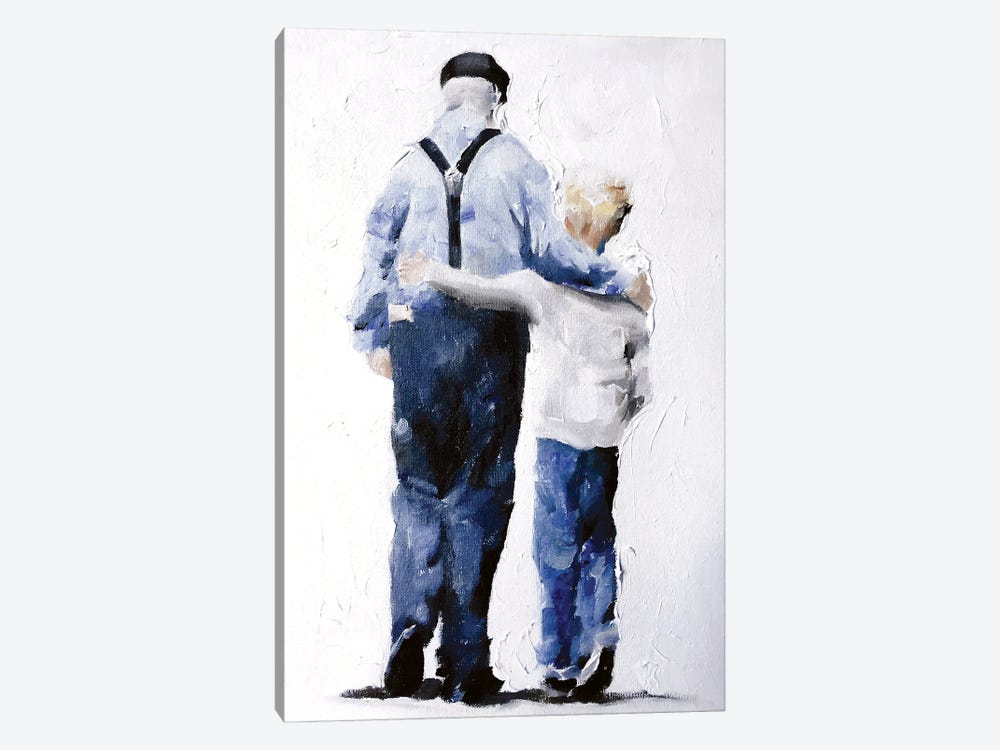I Love My Grandpa by James Coates 1-piece Canvas Print